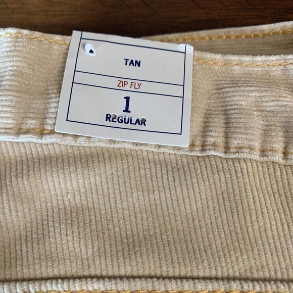 Vintage Y2K Low rise GAP Madonna Tan Beige cords corduroy flared Sz 1R NWT! - Picture 3 of 8